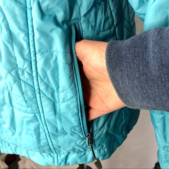 Nike ACG turquoise blue level 2 jacket thermal layer light coat quilted M - Picture 3 of 9